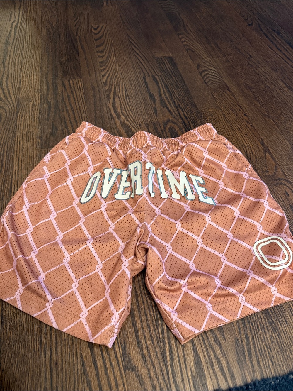 Overtime Kids Mesh Shorts in Peach XL